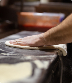 Pizza Teig Formen